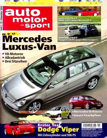 Deckblatt Auto Motor und Sport (01/2003)